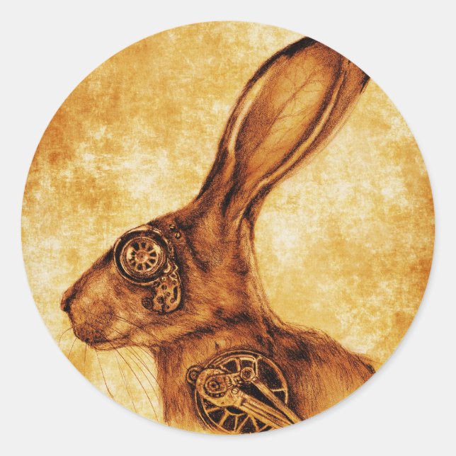 ADESIVO REDONDO JAQUE DE STEAMPUNK (Frente)