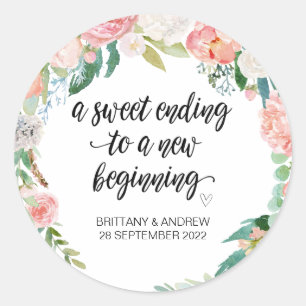 Adesivo Redondo Jar Jar Sweet De Tratamento De Favor De Casamento 