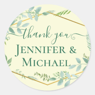 Adesivo Redondo Jardim Botânico Deixa Casamento Verde