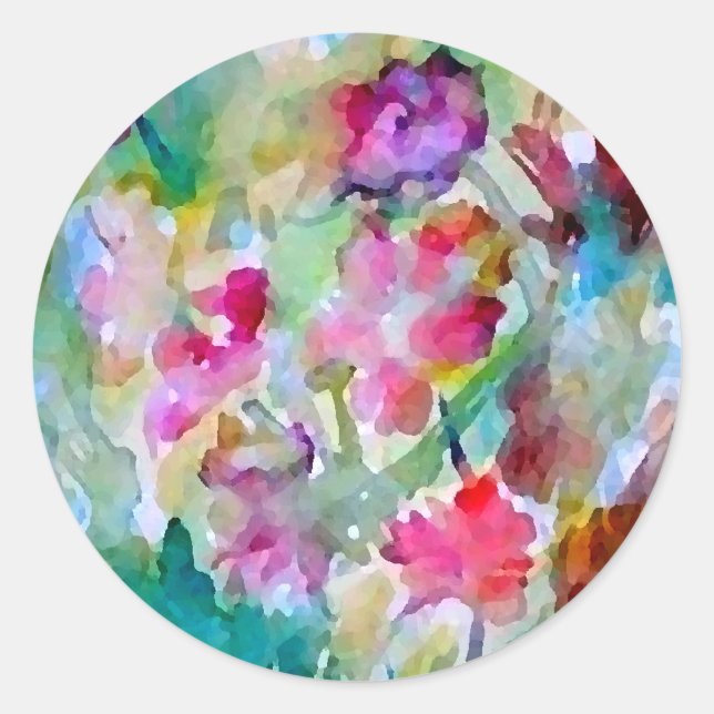 Adesivo Redondo Jardim da Flor CricketDiane (Frente)