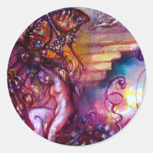 ADESIVO REDONDO JARDIM DAS SOMBRAS PERDIDAS/ESCADAS MÍSTICAS