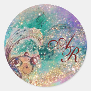 ADESIVO REDONDO JARDIM DAS SOMBRAS PERDIDAS - MONOGRAMA