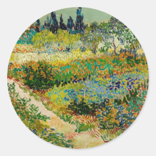 Adesivo Redondo Jardim de Arles   Vincent van Gogh