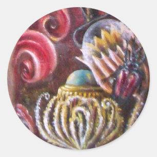 ADESIVO REDONDO JARDIM DE MELISSA.