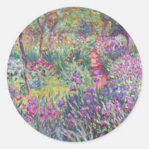 Adesivo Redondo Jardim do Artista em Giverny por Claude Monet