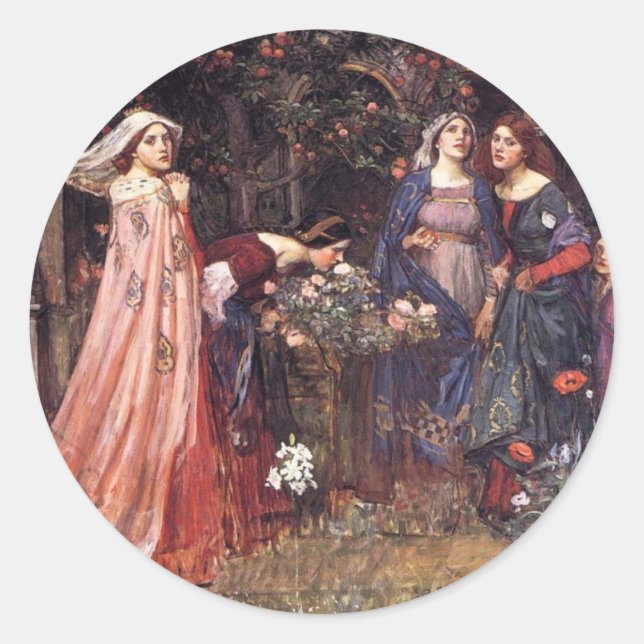 Adesivo Redondo Jardim Encantado (Frente)