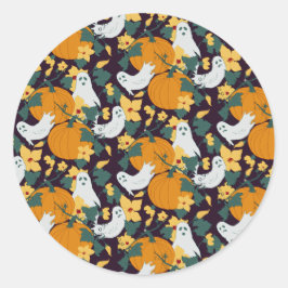 Adesivo Redondo Jardim Fantástico