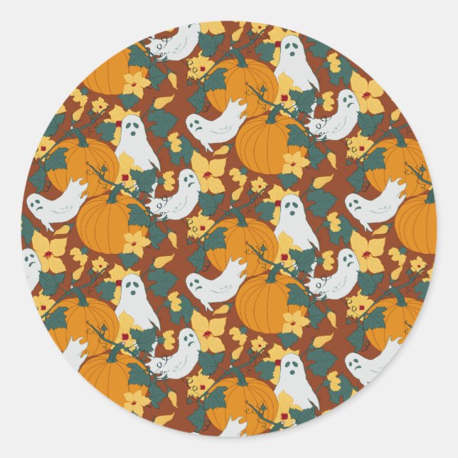 Adesivo Redondo Jardim Fantástico (Frente)