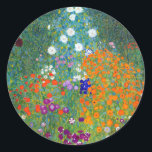 Adesivo Redondo Jardim Flor, Gustav Klimt<br><div class="desc">Jardim Flor - pelo pintor simbolista austríaco Gustav Klimt. Gustav Klimt (1862 - 1918) era um pintor simbolista austríaco e um dos membros mais proeminentes do movimento Secessão de Viena. Seus grandes trabalhos incluem pinturas, murais, esboços e outros objetos de arte. O principal tema de Klimt era o corpo feminino,...</div>