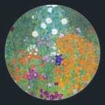 Adesivo Redondo Jardim Flor, Gustav Klimt<br><div class="desc">Jardim Flor - pelo pintor simbolista austríaco Gustav Klimt. Gustav Klimt (1862 - 1918) era um pintor simbolista austríaco e um dos membros mais proeminentes do movimento Secessão de Viena. Seus grandes trabalhos incluem pinturas, murais, esboços e outros objetos de arte. O principal tema de Klimt era o corpo feminino,...</div>