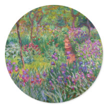 Jardim Íris Em Giverny Por Claude Monet