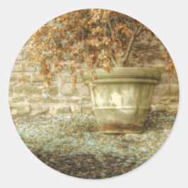 Adesivo Redondo Jardim Russo do Outono