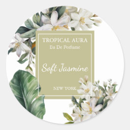 Adesivo Redondo Jasmine Perfume Label