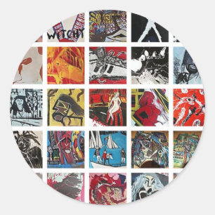 ADESIVO REDONDO JASON JENKINS VIVE! ACRÍLICO EM TUDO