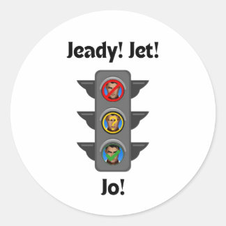 Adesivo Redondo Jayce Stoplight Sticker