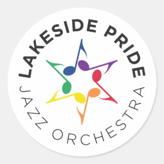 Adesivo Redondo Jazz Orchestra Sticker
