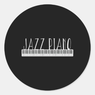 Adesivo Redondo Jazz Piano