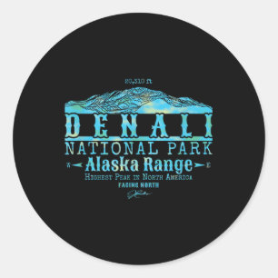 Adesivo Redondo Jcombs_ Denali National Park, em frente ao norte