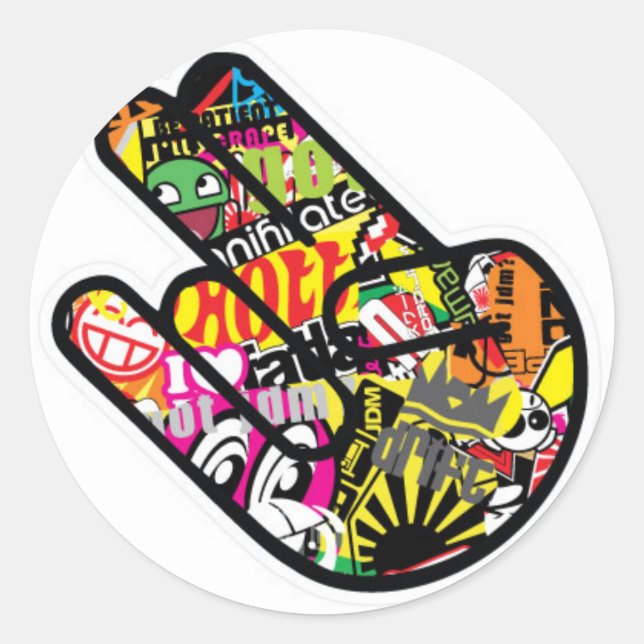 Adesivo Redondo Jdm (Frente)