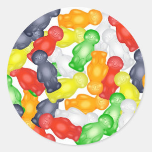 Adesivo Redondo Jelly Babies