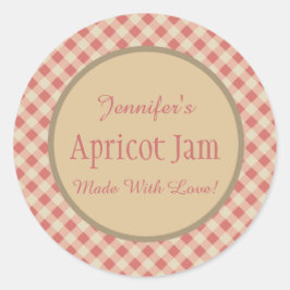 Adesivo Redondo Jelly Jam Custom Jar Baking Bakery