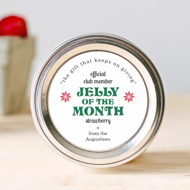Adesivo Redondo Jelly of the Month Club Jam Labels (Criador carregado)