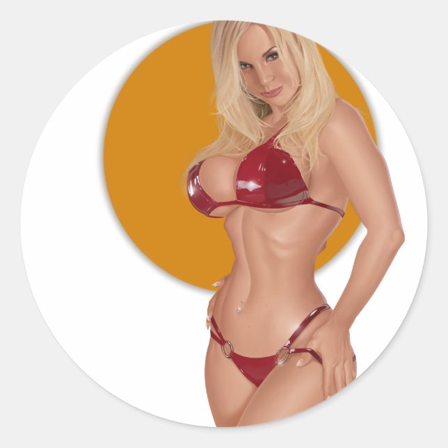 Adesivo Redondo Jenny Stickers (Frente)