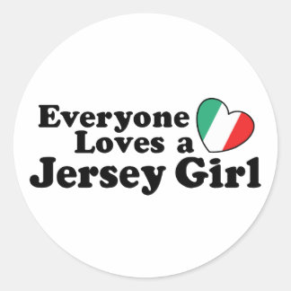 Adesivo Redondo Jersey Girl