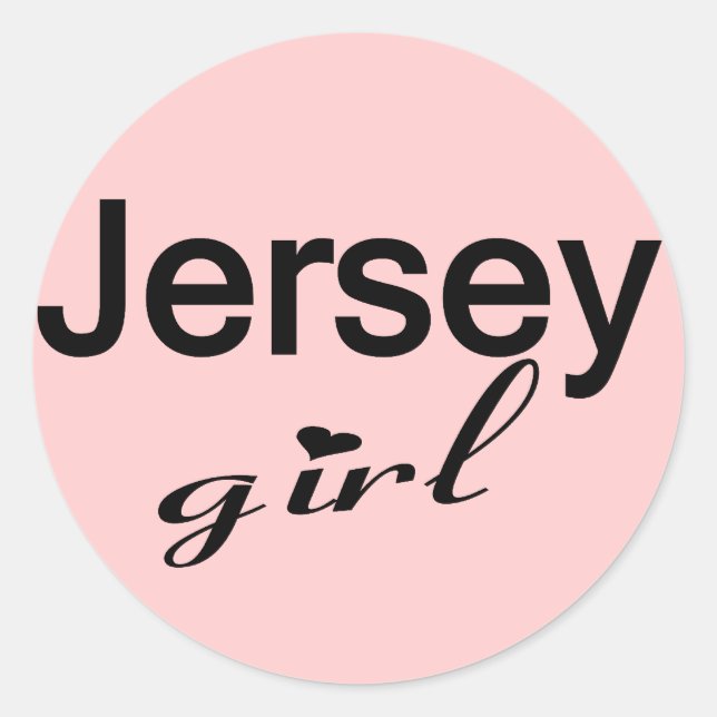 Adesivo Redondo Jersey Girl (Frente)