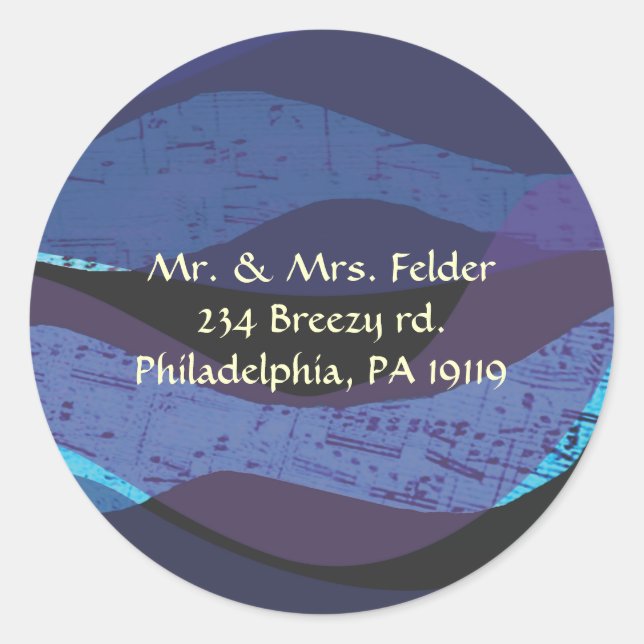 Adesivo Redondo Jerusalém Musical Sky Reply Sticker Seal (Frente)