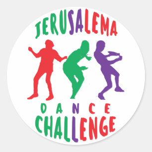 ADESIVO REDONDO JERUSALEMA DANCE CHALLENGE