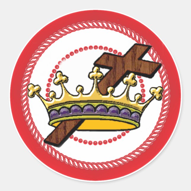 Adesivo Redondo Jesse Tree Crown Sticker (Frente)