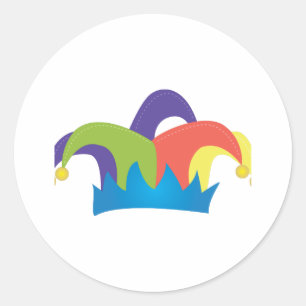 Adesivo Redondo Jester Hat