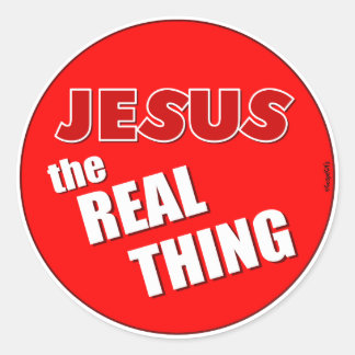 Adesivo Redondo Jesus: A Coisa Real