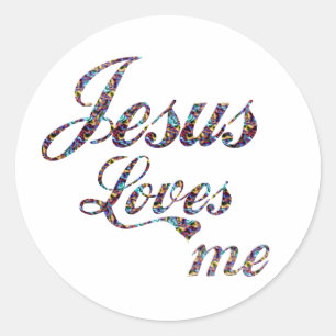 Adesivo Redondo Jesus ama-me