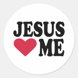 Adesivo Redondo Jesus ama-me