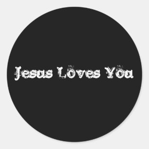 Adesivo Redondo Jesus ama-o