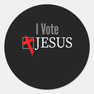 Adesivo Redondo Jesus ama Voto Jesus Cruz Cristã