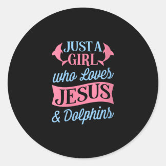 Adesivo Redondo Jesus Amor | Apenas Uma Menina Que Ama Jesus E Gol