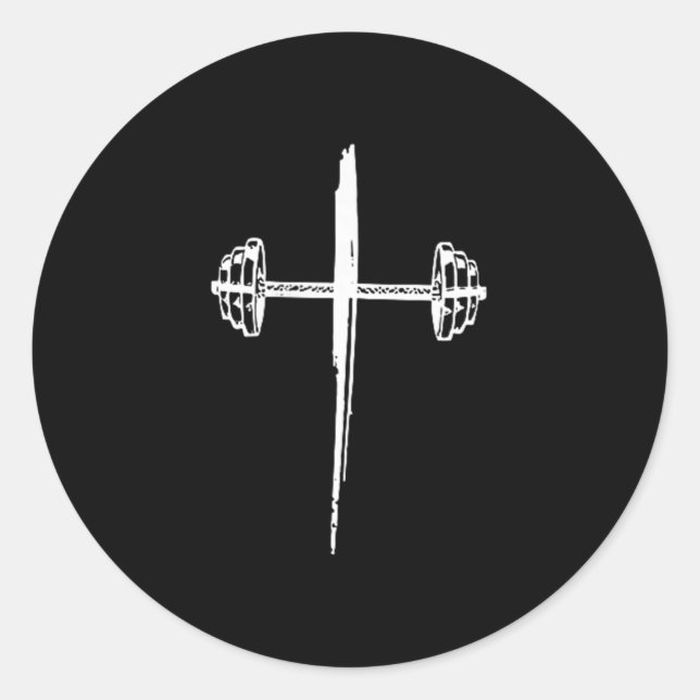 Adesivo Redondo Jesus Coffee Gym Repeat, Gym Coffee Jesus - Front  (Frente)