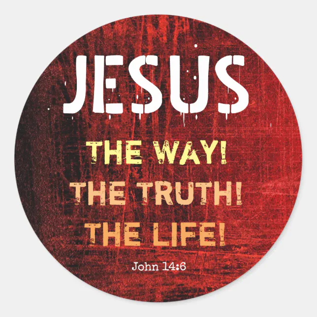 Poster Bíblia Cristã Verse Jesus Way Truth Life