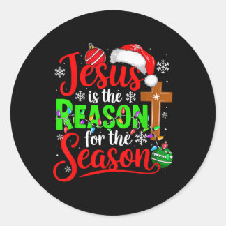 Adesivo Redondo Jesus Costume Motivo Orgulhoso Para A Época De Nat