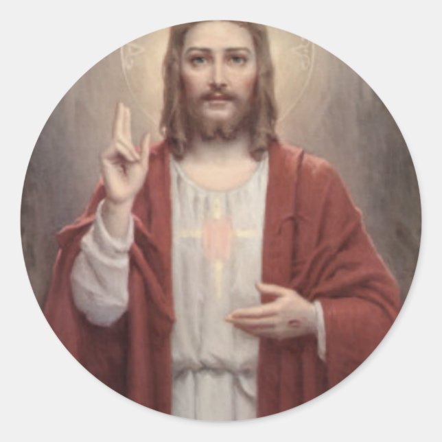 Adesivo Redondo Jesus Cristo (Frente)