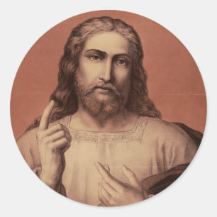 Adesivo Redondo Jesus Cristo o Mestre