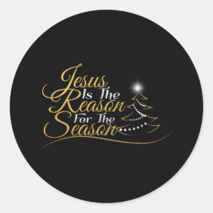 Adesivo Redondo Jesus de Natal é a razão da temporada