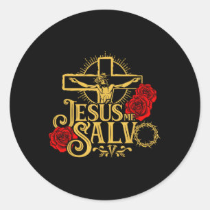 Adesivo Redondo Jesus Deus Pover Jesus Es El Camino La Verdad Y La