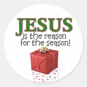 Adesivo Redondo Jesus É A Razão Da Época