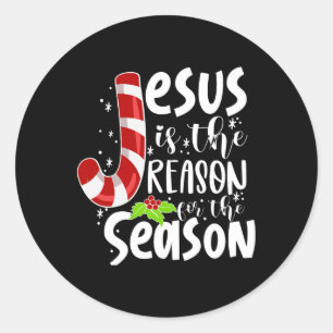Adesivo Redondo Jesus É A Razão Do Natal Da Época