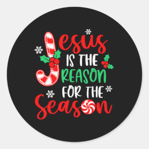 Adesivo Redondo Jesus É A Razão Do Natal Da Época
