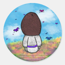 Jesus e as borboletas com fundo